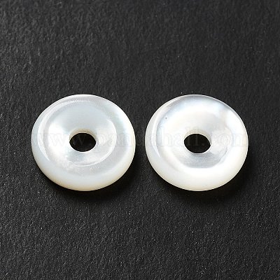 Натуральные белые бусины из ракушек SHEL-G014-11B-1