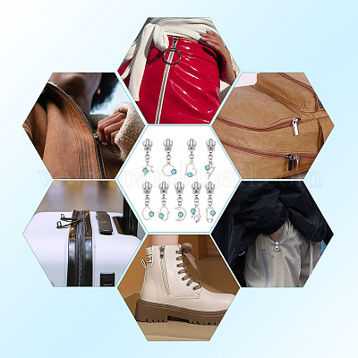 18 шт. 9 стиля сменные ползунки из сплава смолы&nbsp;HJEW-TAC0099-1