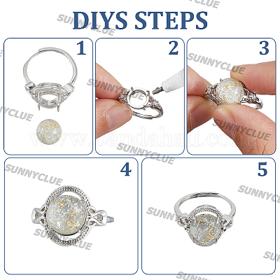 4 шт. 4 стиля регулируемых латунных колец&nbsp;KK-SC0006-99-1