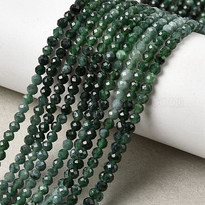 Естественный жадеит бисер пряди&nbsp;G-P603-C-3mm-02-1