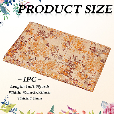 Polyesterstoff mit Blumenmuster&nbsp;DIY-WH0504-904D-1
