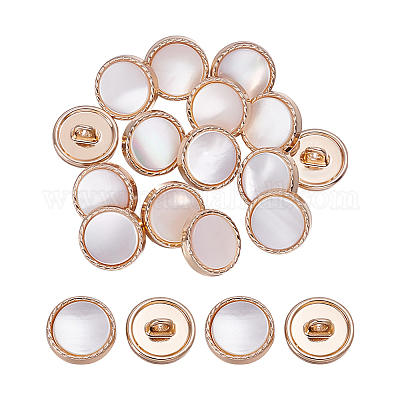 16 шт. пуговицы из сплава с 1 отверстиями BUTT-NB0002-03KCG-1