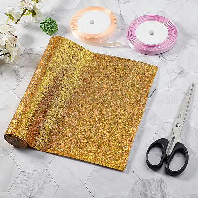 Rose Gold Chunky Glitter Faux Canvas Crafting Sheets