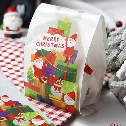 Sacchetti di caramelle di carta rettangolari a tema natalizio CARB-G006-02B-1