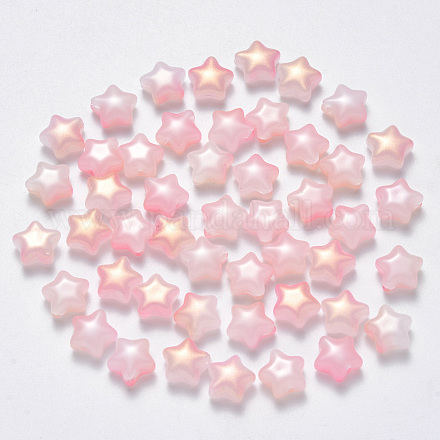 Imitation de perles de verre de jade X-GLAA-R211-04-B03-1
