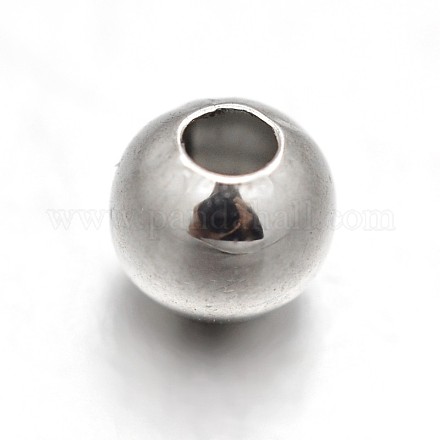 Round 303 Stainless Steel Spacer Beads STAS-N072-04-1