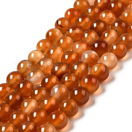 Chapelets de perles en cornaline naturelle X-G-F718-07-1