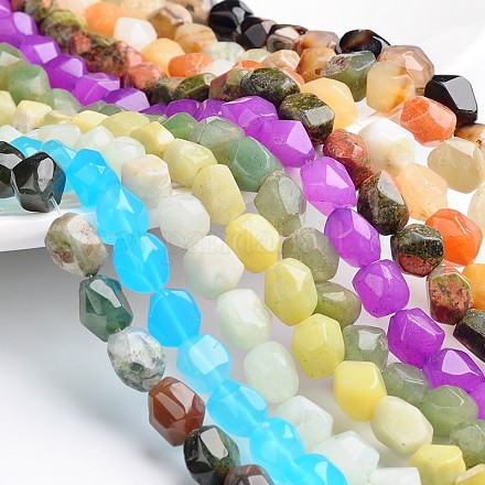 Nuggets Natural & Synthetic Mixed Gemstone Bead Strands G-L420-18-1