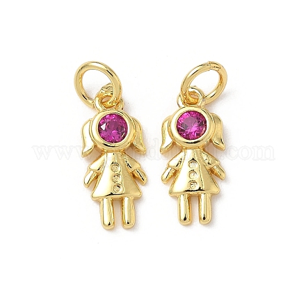 Латунные микро проложить кубического циркония подвески KK-L243-13G-01-1
