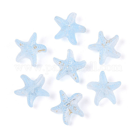 Матовые стеклянные бусины FGLA-T005-01B-1