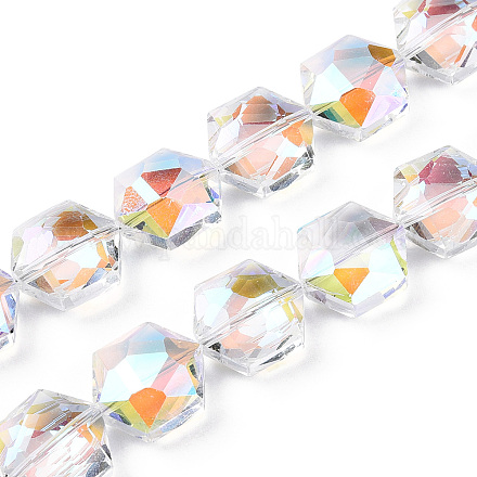 Chapelets de perles en verre à facettes EGLA-E030-01E-1