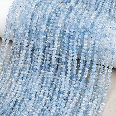 Natürliche Aquamarin Perlen Stränge&nbsp;G-RM250101-B31-1