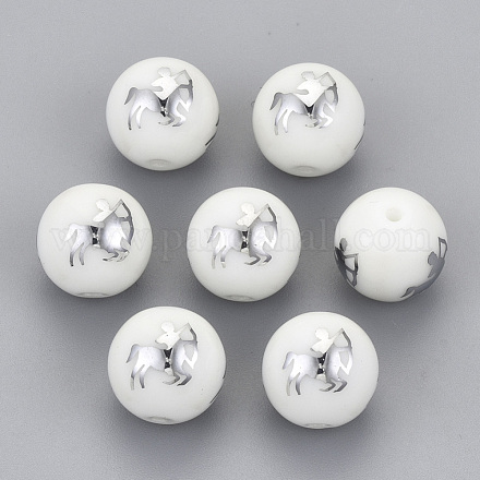 Perles en verre electroplate EGLA-S178-11H-01-1
