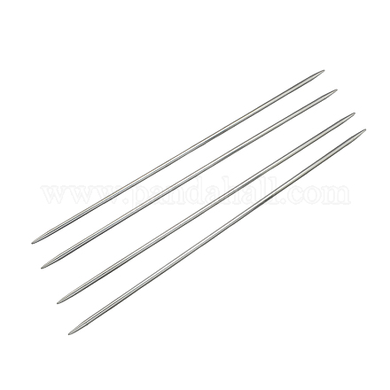 Stainless Steel Double Pointed Knitting Needles(DPNS) TOOL-R044-240x2.75mm-1