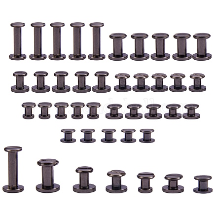 35 комплект 7 стилей латунных плоских заклепок для ногтей KK-SZ0001-53-1