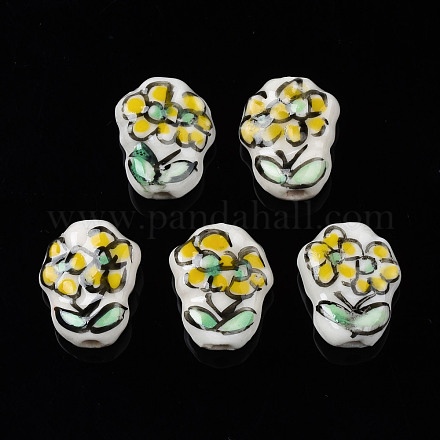 Handmade Porcelain Beads PORC-N007-009-1
