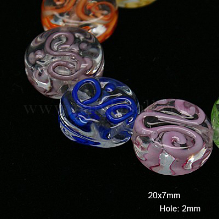Handmade Lampwork Beads Strands LAMP-G057-4-1
