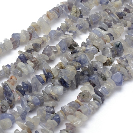 Chapelets de perles en cordiérite naturelle/Iolite/Dichroite G-P406-22-1