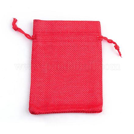 Bolsas con cordón de imitación de poliéster bolsas de embalaje ABAG-R005-14x10-18-1