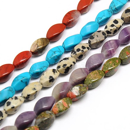 Natural & Synthetic Gemstone Beads Strands G-L244-M-1