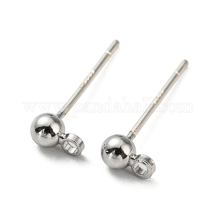 Brass Stud Earring Findings FIND-R144-13A-P-1