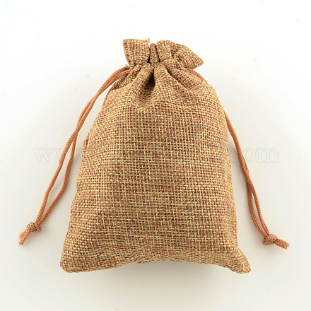 Bolsas con cordón de imitación de poliéster bolsas de embalaje X-ABAG-R004-14x10cm-03-1