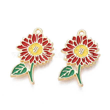 Подвески из эмали и сплава ENAM-T024-32G-G-1