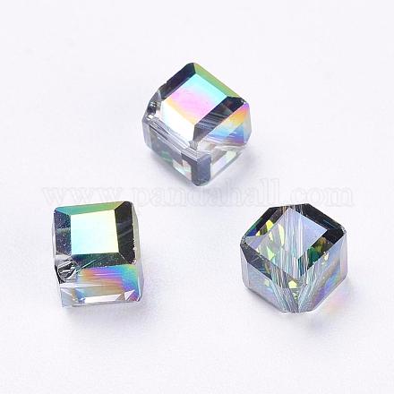 Imitation Austrian Crystal Beads SWAR-F069-6x6mm-31-1
