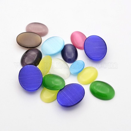 Mixed Oval Cat Eye Cabochons CE-D063-14-1