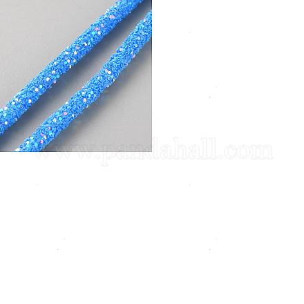 10м ПВХ шнур-трубка со стразами&nbsp;OCOR-NB0002-17A-1