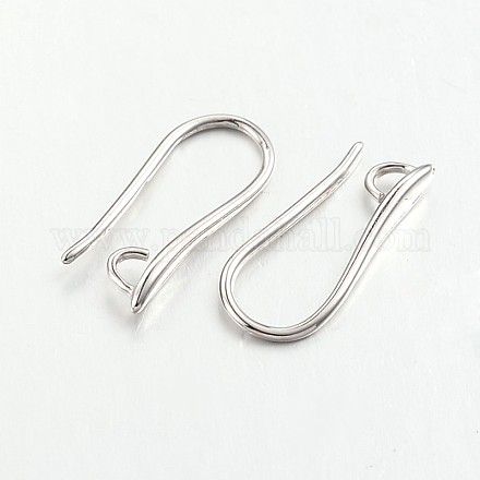 Brass Earring Hooks for Earring Designs X-KK-M142-02P-RS-1