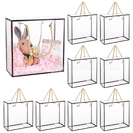 Boîte cadeau en plastique transparent pour animaux de compagnie LS-AJEW-WH0166-06A-01-1