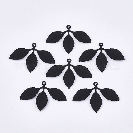 Spray Painted Eco-Friendly Iron Pendants IFIN-T009-21A-1