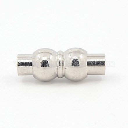 Brass Magnetic Clasps KK-M048-5mm-P-1