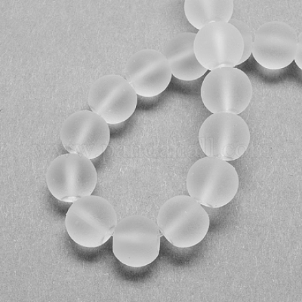 Chapelets de perles en verre transparent GLAA-S031-14mm-13-1