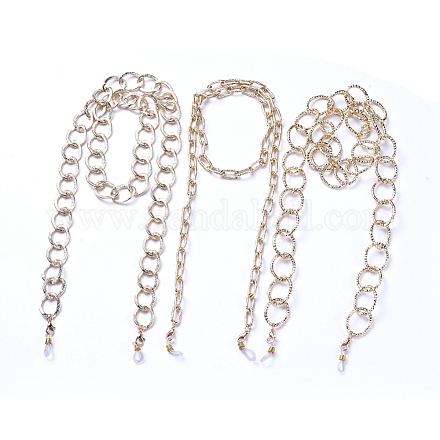 Halskette aus Aluminiumkettengläsern AJEW-EH00027-1