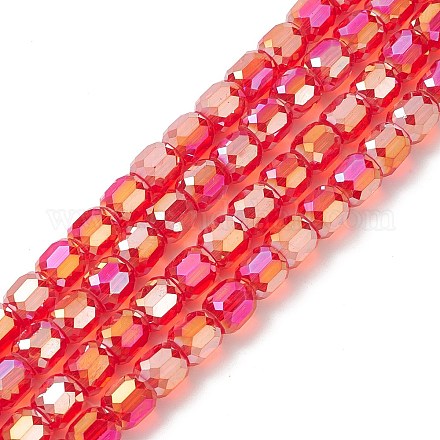 Perles de verre plaquées couleur ab GLAA-F108-12B-05-1
