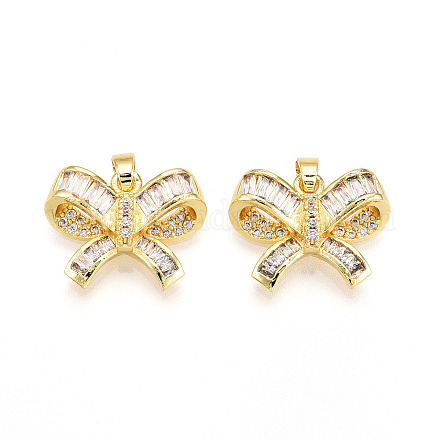 Латунные микро проложить кубического циркония подвески KK-N257-45G-1