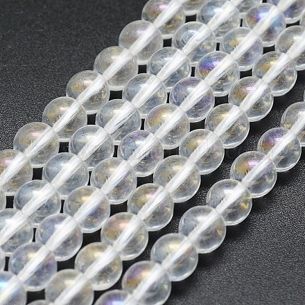 Chapelets de perles en cristal de quartz naturel G-F561-6mm-A-1