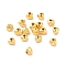 925 Sterling Silver Beads, Triangle, Real 18K Gold Plated, 3x3x2.5mm, Hole: 0.8mm, about 166Pcs/10g