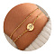 201 Stainless Steel Multi-strand Bracelets, Flat Round with Letter Link Bracelets for Women, Golden, Letter B, 6-3/4 inch(17cm)