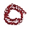 Round Handmade Lampwork Beads Strands, Heart, 8~10x10mm, Hole: 2.2mm, about 37pcs/strand, 13.39''(34cm)