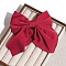 Cloth Acetate Alligator Hair Clip, Hair Accessories for Women & Girls, Bowkont, Red, 105x95mm
