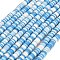 Handmade Polymer Clay Beads Strands, Disc/Flat Round, Heishi Beads, Light Sky Blue, 6x0.5~1mm, Hole: 1.5mm, about 384pcs/strand, 17.32''(44cm)