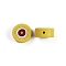 Silicone Focal Beads, Gold, 20x10mm, Hole: 2.5mm