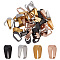 40Pcs 4 Colors 304 Stainless Steel Snap on Bails, Mixed Color, 7x4x3mm, Inner: 6x3mm, 10pcs/color