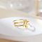 Twelve Constellations 925 Sterling Silver Finger Rings, Golden, Gemini, Inner Diameter: 16~19mm