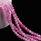 Imitation Jade Plastic Beads, Round, Magenta, 8x7.5mm, Hole: 1.4mm, about 100~104pcs/strand, 30.31''(77cm)