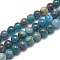 Natural Apatite Beads Strands, Grade AB, Round, 4mm, Hole: 0.8mm, about 98pcs/strand, 14.9 inch(38cm)