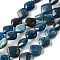 Natural Apatite Beads Strands, Rhombus, 8.5~9x9.5x4.5mm, Hole: 0.7mm, about 44pcs/strand, 15.75''(40cm)